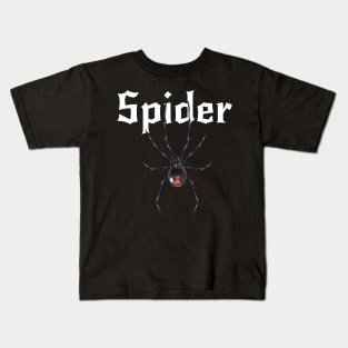 Arachnid Elegance: The Intricate Beauty of Spiders Kids T-Shirt